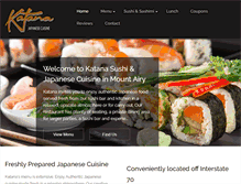 Tablet Screenshot of katana-sushi.com